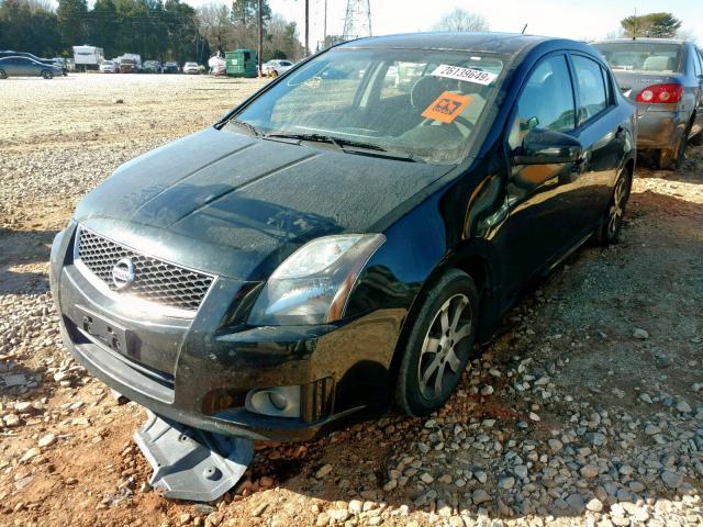 3N1AB6AP5CL778334 - 2012 NISSAN SENTRA 2.0 BLACK photo 2