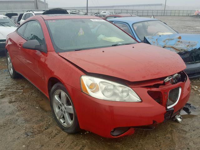 1G2ZH158364199894 - 2006 PONTIAC G6 GT RED photo 1