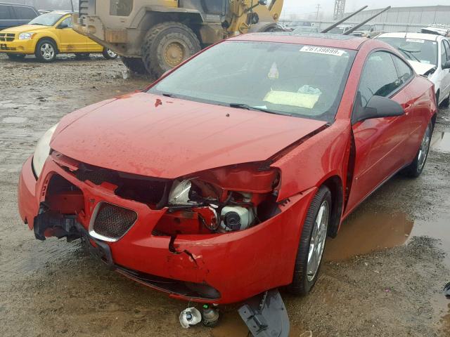 1G2ZH158364199894 - 2006 PONTIAC G6 GT RED photo 2