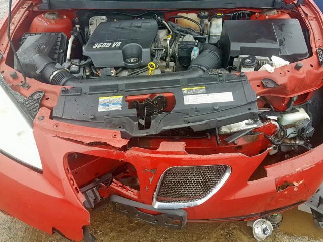 1G2ZH158364199894 - 2006 PONTIAC G6 GT RED photo 7