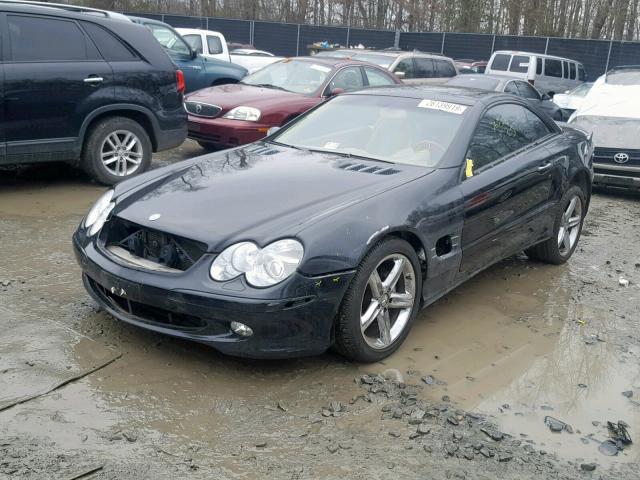 WDBSK75F74F069486 - 2004 MERCEDES-BENZ SL 500 BLACK photo 2