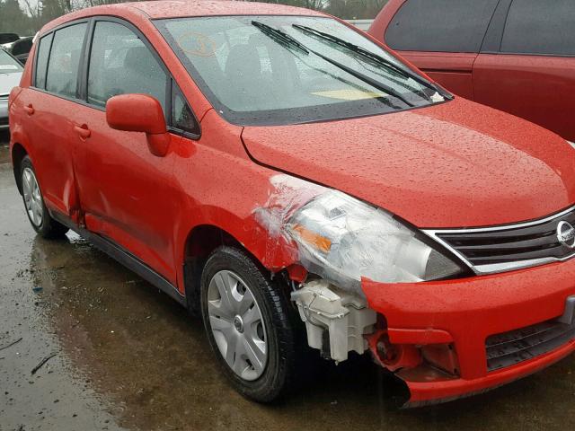 3N1BC1CP2BL390168 - 2011 NISSAN VERSA S RED photo 9