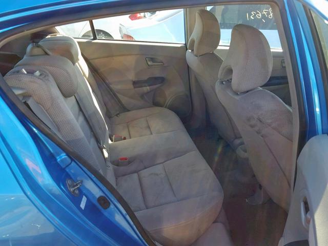 JHMZE2H52AS006553 - 2010 HONDA INSIGHT LX BLUE photo 6