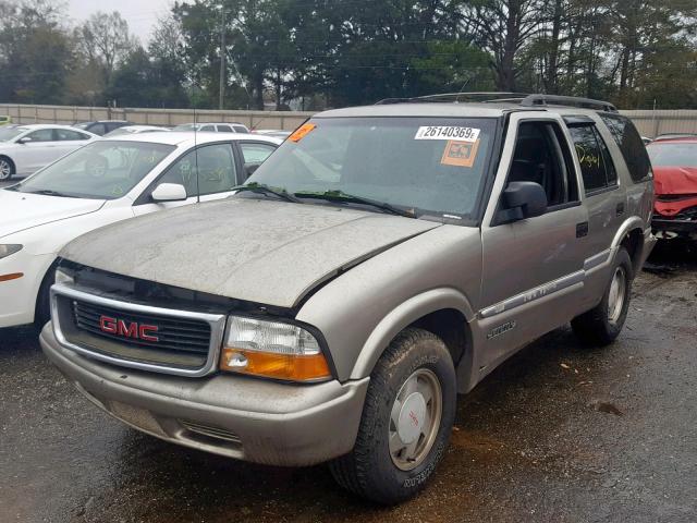 1GKCS13W7Y2203565 - 2000 GMC JIMMY BEIGE photo 2