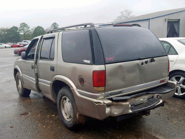 1GKCS13W7Y2203565 - 2000 GMC JIMMY BEIGE photo 3