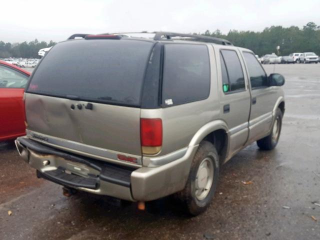 1GKCS13W7Y2203565 - 2000 GMC JIMMY BEIGE photo 4