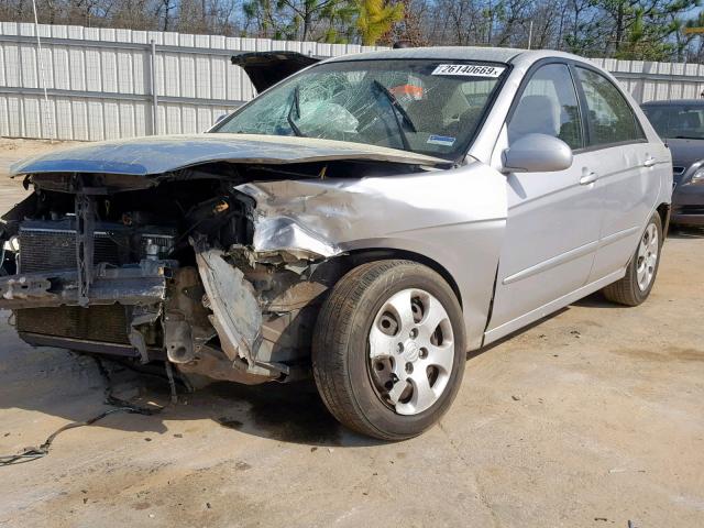 KNAFE121775380889 - 2007 KIA SPECTRA EX SILVER photo 2