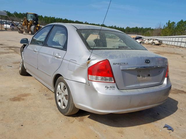 KNAFE121775380889 - 2007 KIA SPECTRA EX SILVER photo 3