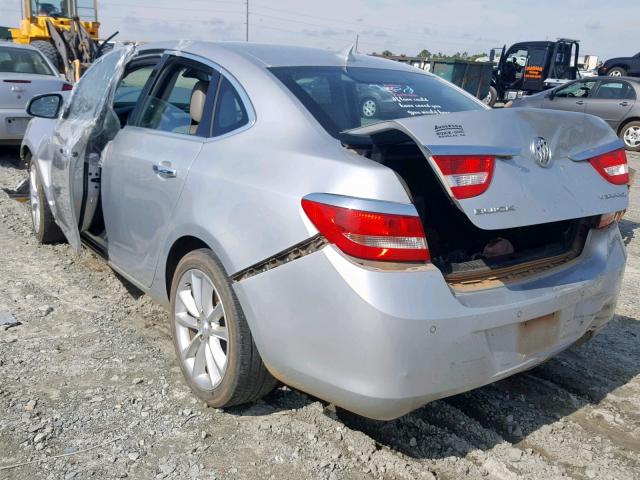 1G4PR5SKXE4162343 - 2014 BUICK VERANO CON SILVER photo 3