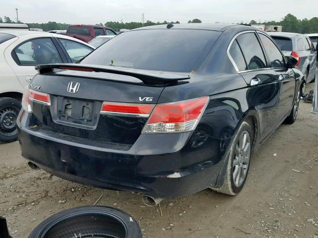 1HGCP3F82CA042323 - 2012 HONDA ACCORD EXL BLACK photo 4