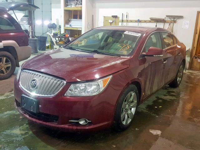 1G4GC5ED5BF309165 - 2011 BUICK LACROSSE C MAROON photo 2