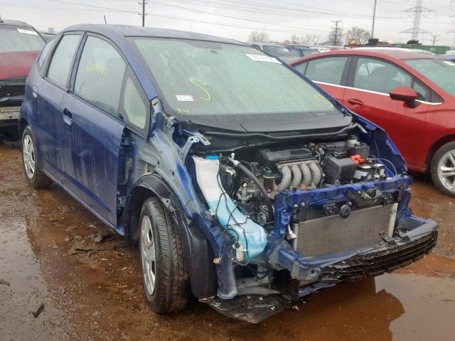 JHMGE8G35DC070465 - 2013 HONDA FIT BLUE photo 1