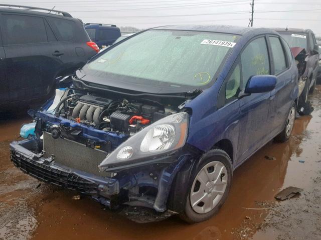 JHMGE8G35DC070465 - 2013 HONDA FIT BLUE photo 2