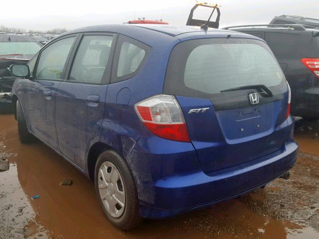 JHMGE8G35DC070465 - 2013 HONDA FIT BLUE photo 3