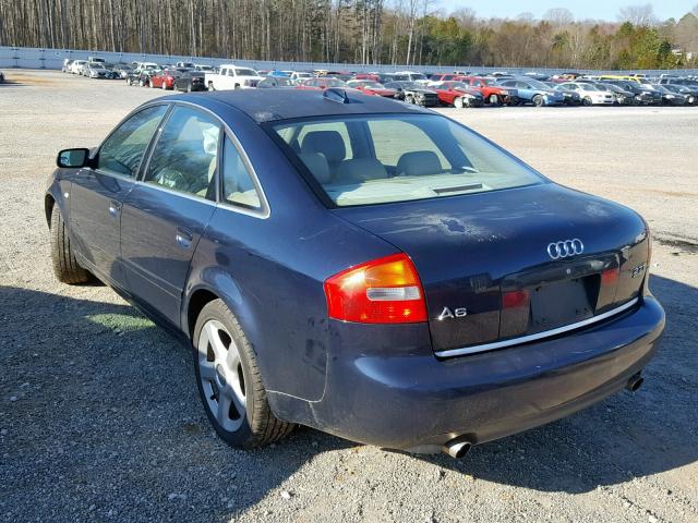 WAULD64B14N024491 - 2004 AUDI A6 2.7T QU BLACK photo 3