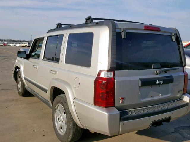 1J8HH48P67C512688 - 2007 JEEP COMMANDER SILVER photo 3