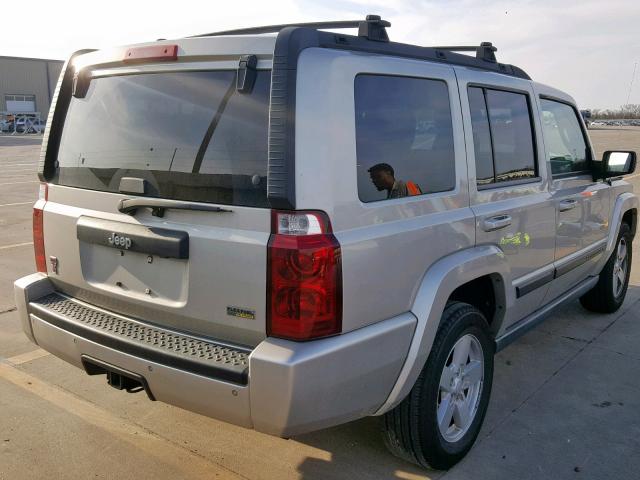 1J8HH48P67C512688 - 2007 JEEP COMMANDER SILVER photo 4