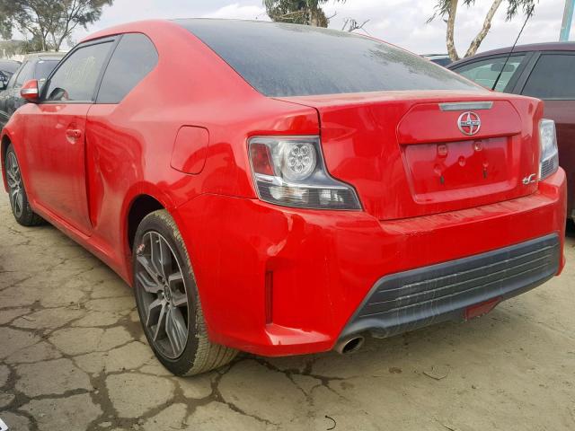 JTKJF5C79FJ001233 - 2015 TOYOTA SCION TC RED photo 3
