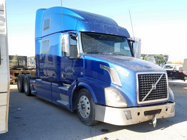 4V4NC9EH7EN150475 - 2014 VOLVO VN VNL BLUE photo 1