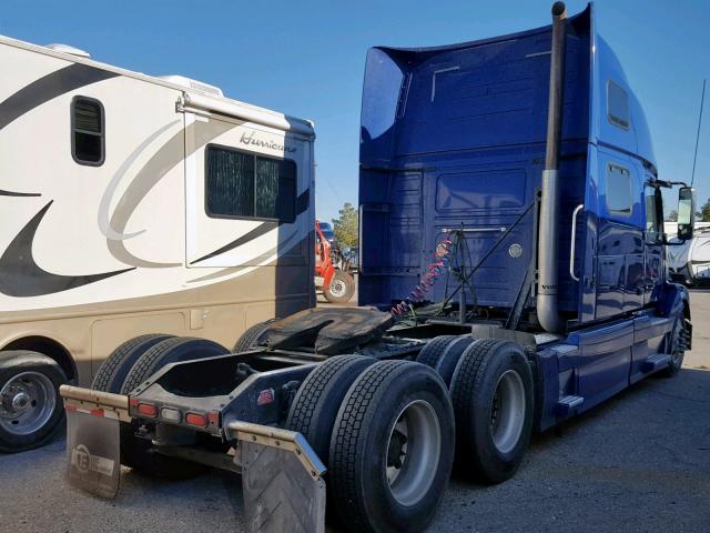 4V4NC9EH7EN150475 - 2014 VOLVO VN VNL BLUE photo 4