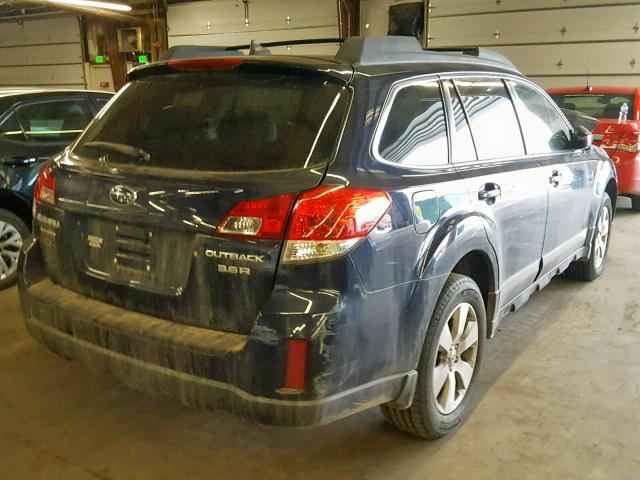 4S4BRDJC2C2220999 - 2012 SUBARU OUTBACK 3. BLUE photo 4