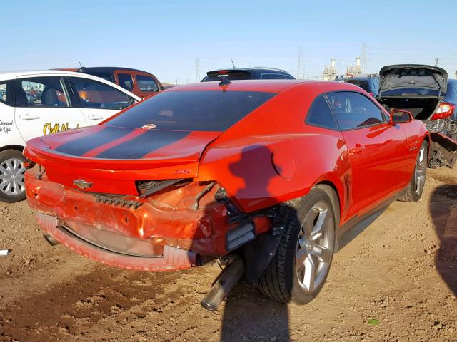 2G1FK1EJ9A9178971 - 2010 CHEVROLET CAMARO SS ORANGE photo 4