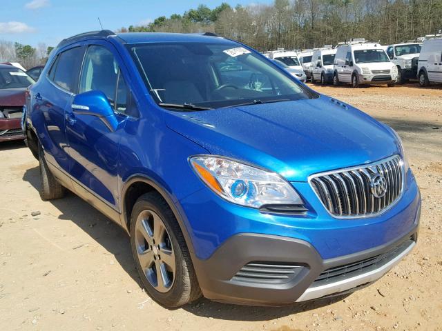 KL4CJASBXEB673933 - 2014 BUICK ENCORE BLUE photo 1