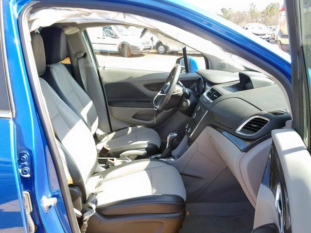 KL4CJASBXEB673933 - 2014 BUICK ENCORE BLUE photo 5