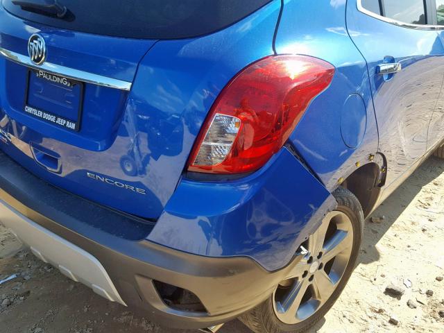 KL4CJASBXEB673933 - 2014 BUICK ENCORE BLUE photo 9