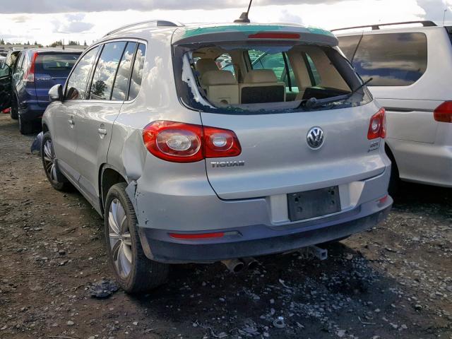 WVGBV75N89W519987 - 2009 VOLKSWAGEN TIGUAN SE SILVER photo 3