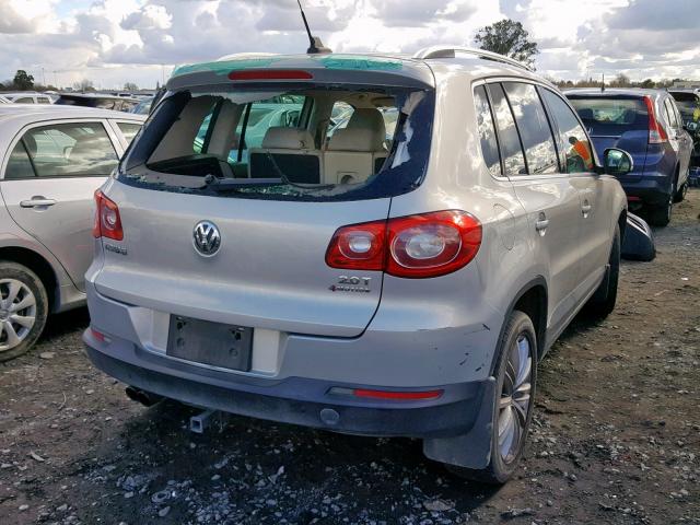 WVGBV75N89W519987 - 2009 VOLKSWAGEN TIGUAN SE SILVER photo 4