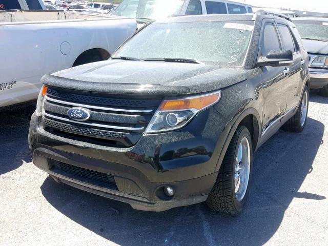 1FM5K7F84FGA56301 - 2015 FORD EXPLORER L BLACK photo 2