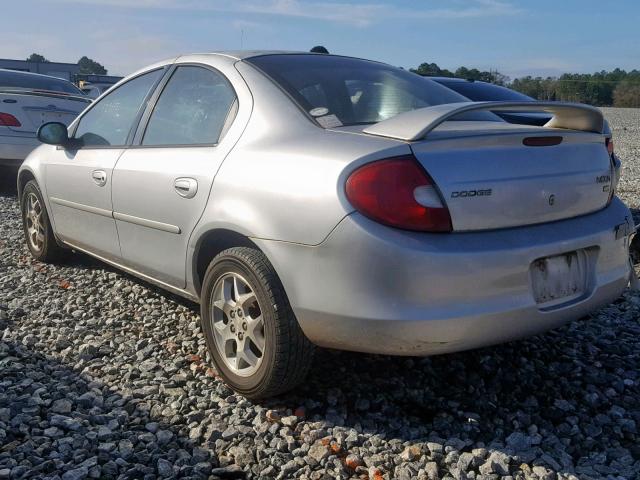 1B3ES56C72D627175 - 2002 DODGE NEON ES GRAY photo 3