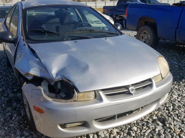 1B3ES56C72D627175 - 2002 DODGE NEON ES GRAY photo 9