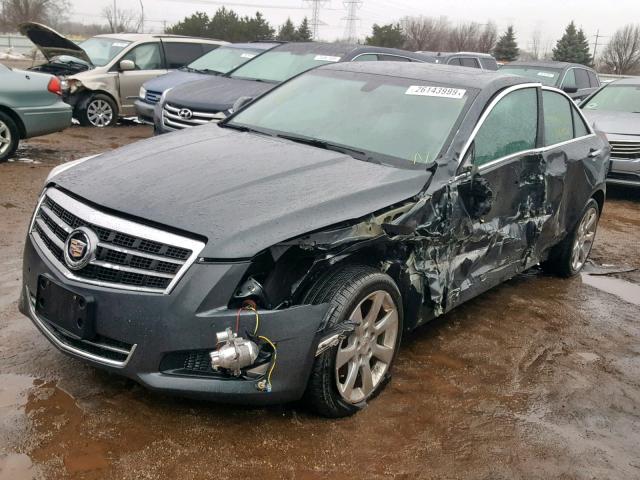 1G6AH5RX3E0193765 - 2014 CADILLAC ATS LUXURY GRAY photo 2