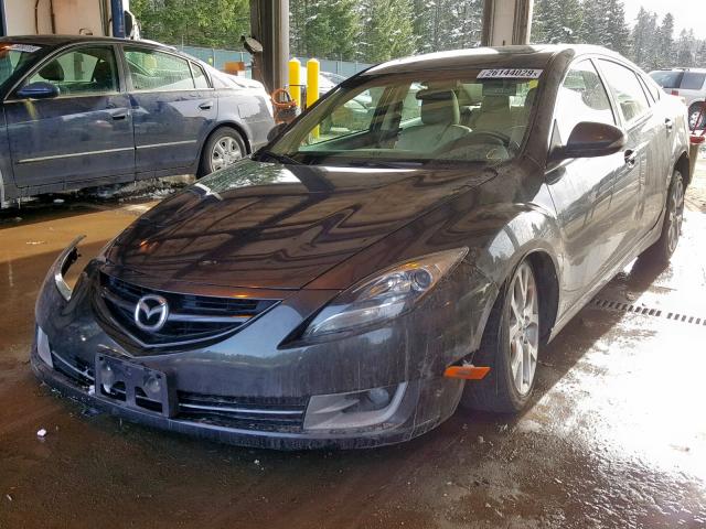 1YVHZ8EH4D5M14889 - 2013 MAZDA 6 TOURING CHARCOAL photo 2