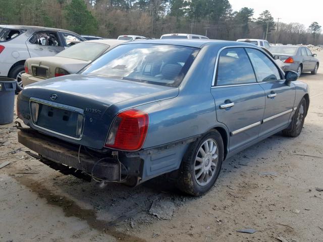 KMHFU45E45A381715 - 2005 HYUNDAI XG 350 BLUE photo 4