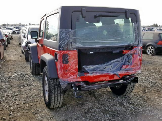 1C4AJWAG3JL879526 - 2018 JEEP WRANGLER S RED photo 3