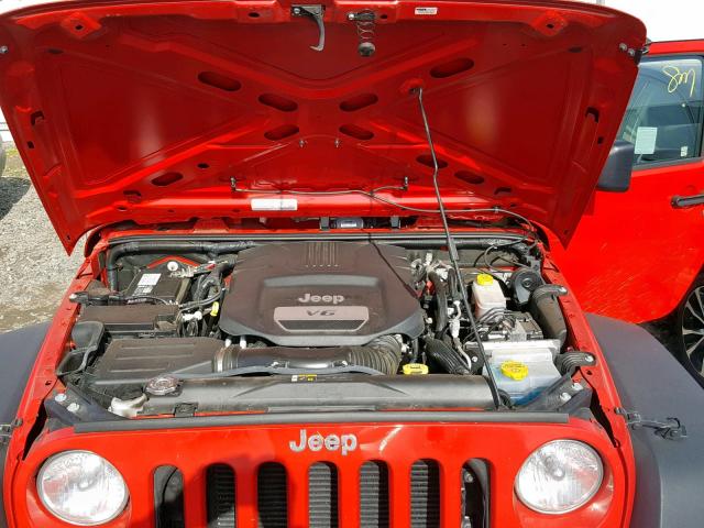 1C4AJWAG3JL879526 - 2018 JEEP WRANGLER S RED photo 7