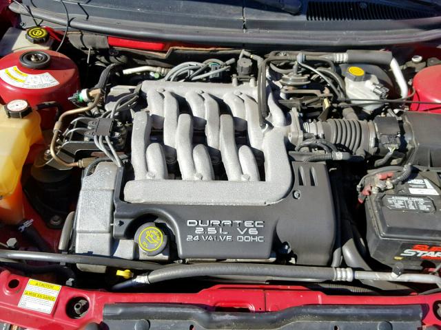 1ZWFT61L2Y5632440 - 2000 MERCURY COUGAR V6 RED photo 7