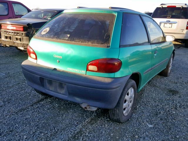 2C1MR2262S6771782 - 1995 GEO METRO BASE GREEN photo 4