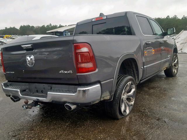 1C6SRFHTXKN575333 - 2019 RAM 1500 LIMIT GRAY photo 4