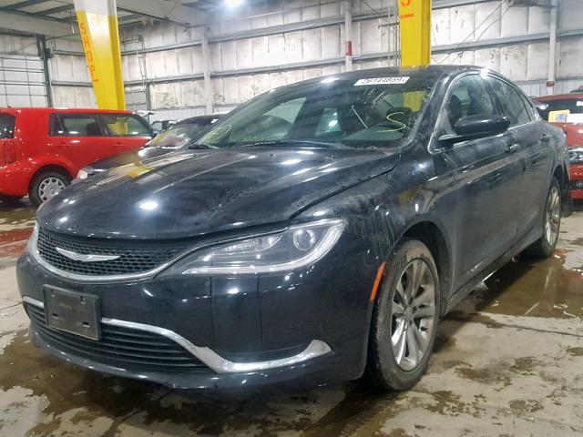 1C3CCCAB8FN734648 - 2015 CHRYSLER 200 LIMITE BLACK photo 2