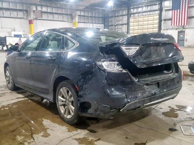 1C3CCCAB8FN734648 - 2015 CHRYSLER 200 LIMITE BLACK photo 3