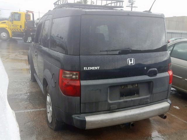 5J6YH18625L013312 - 2005 HONDA ELEMENT EX BLACK photo 3