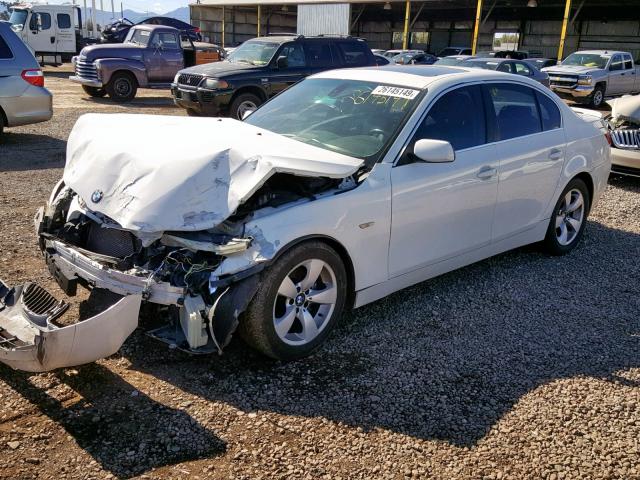 WBANA53545B859527 - 2005 BMW 525 I WHITE photo 2