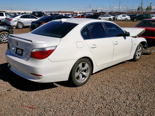 WBANA53545B859527 - 2005 BMW 525 I WHITE photo 4