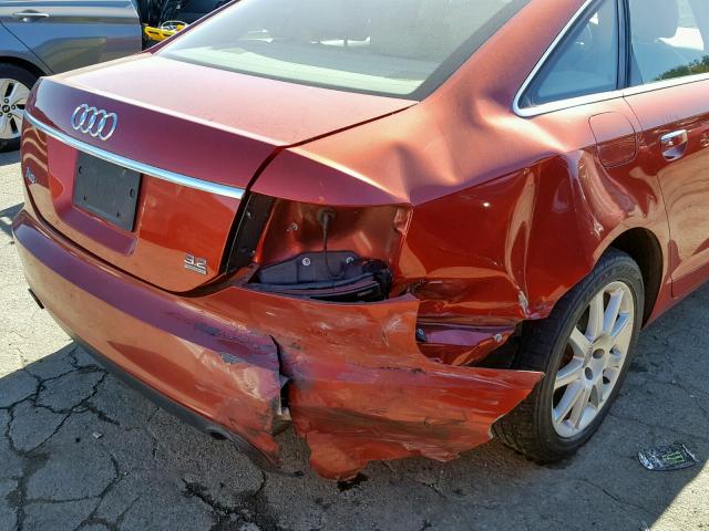 WAUDT74F85N043475 - 2005 AUDI A6 3.2 QUA RED photo 9