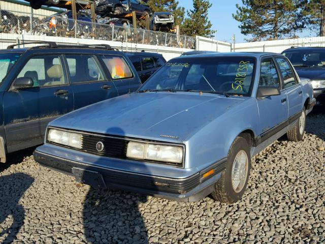 1G2AF54T3M6205985 - 1991 PONTIAC 6000 LE BLUE photo 2