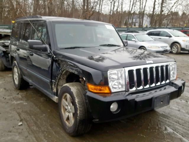 1J8HG48N98C127497 - 2008 JEEP COMMANDER BLACK photo 1